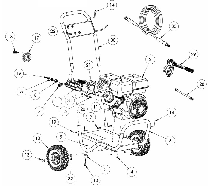 coleman pw0924001 replacement parts